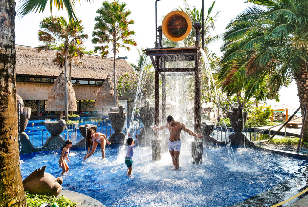 Water bucket and slide at Holiday Inn Bali benoa